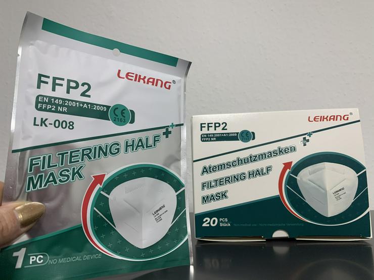 Bild 6: ab 0,55€ ✅ LEIKANG FFP2 Maske Geprüfte zertifizierte Ware ✅