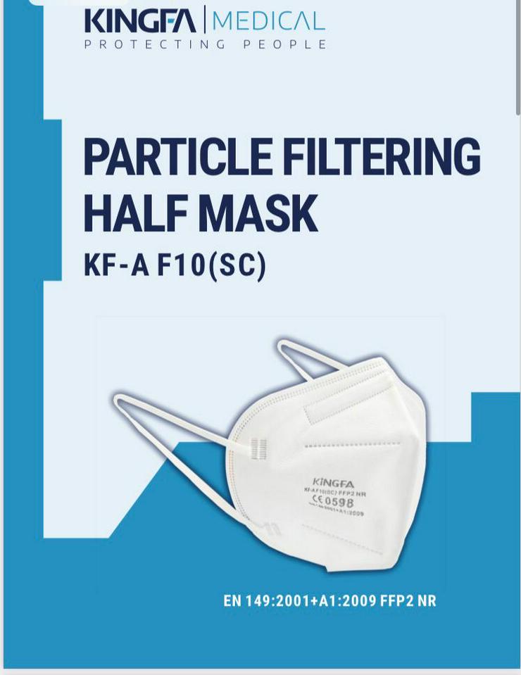 ab 0,58€ Kingfa ✅ mit TÜV Rheinland✅ FFP2 NR Maske - Gesundheitswesen - Bild 2
