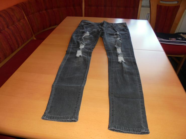 Bild 4: Damen Jeans Stretch  schwarz/grau Gr. M  1 x getragen