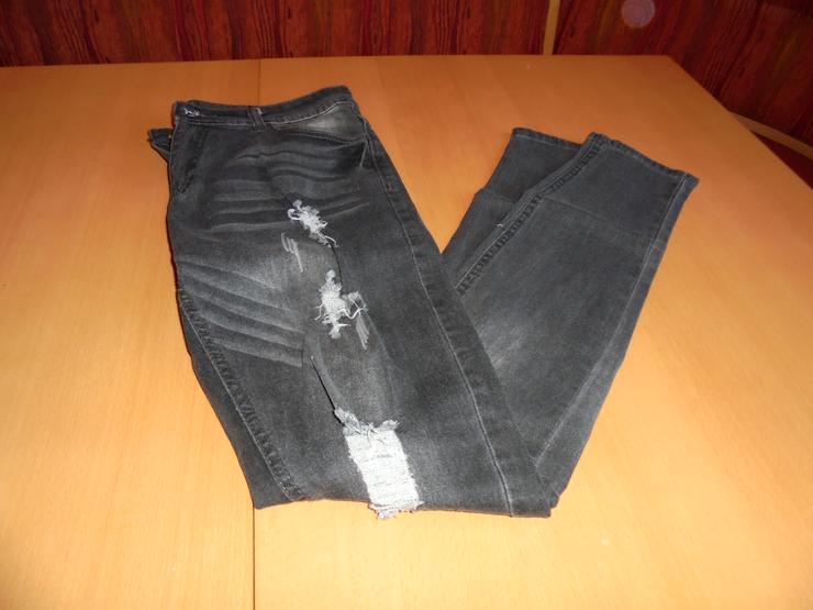 Bild 2: Damen Jeans Stretch  schwarz/grau Gr. M  1 x getragen