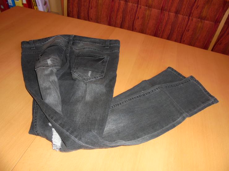 Bild 5: Damen Jeans Stretch  schwarz/grau Gr. M  1 x getragen