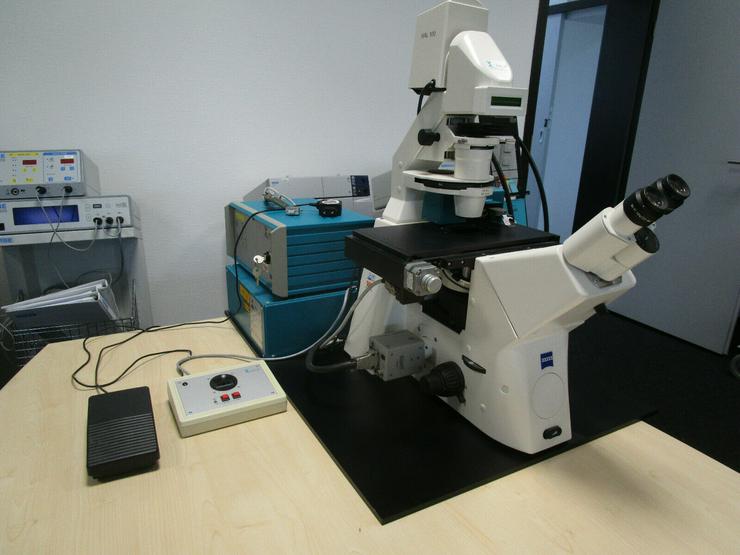 Bild 1: Zeiss Axiovert 200 HAL 100 Palm MicroBeam System Laser Mikrodissektion