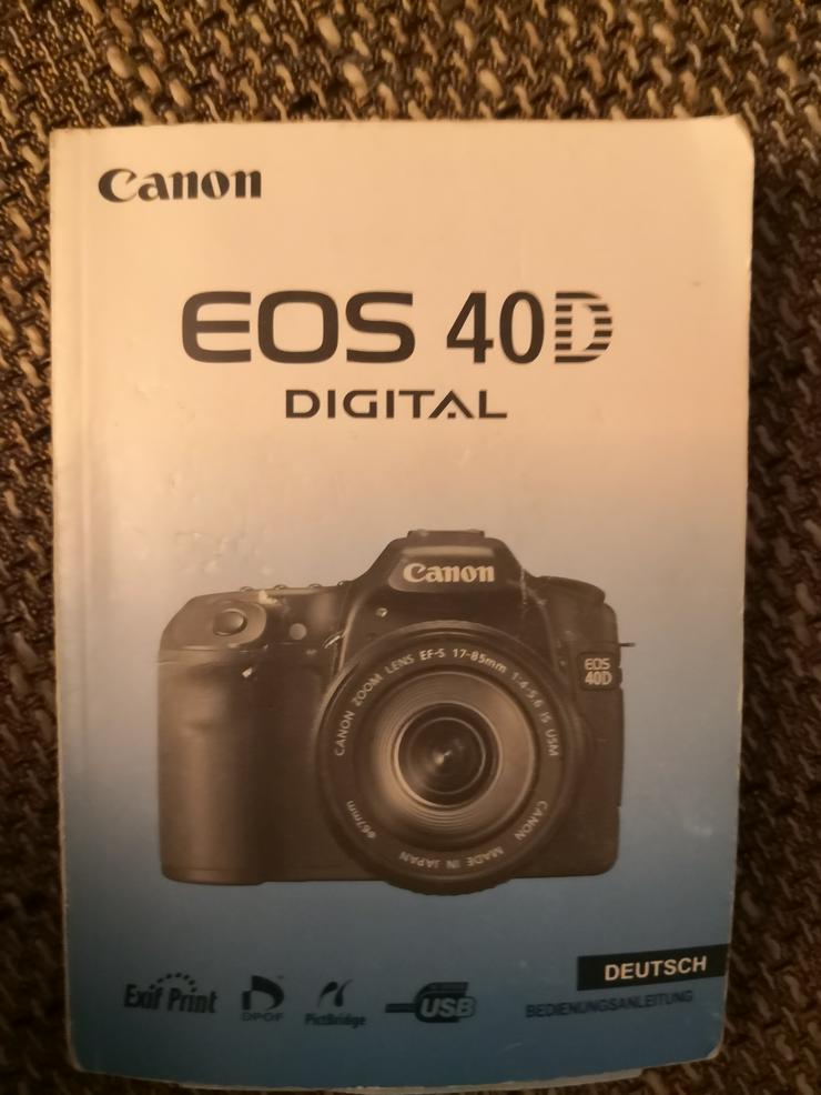 Canon EOS 40D +Komplettes Zubehörpaket *Sehr Guter Zustand*  - Digitalkameras (Kompaktkameras) - Bild 4