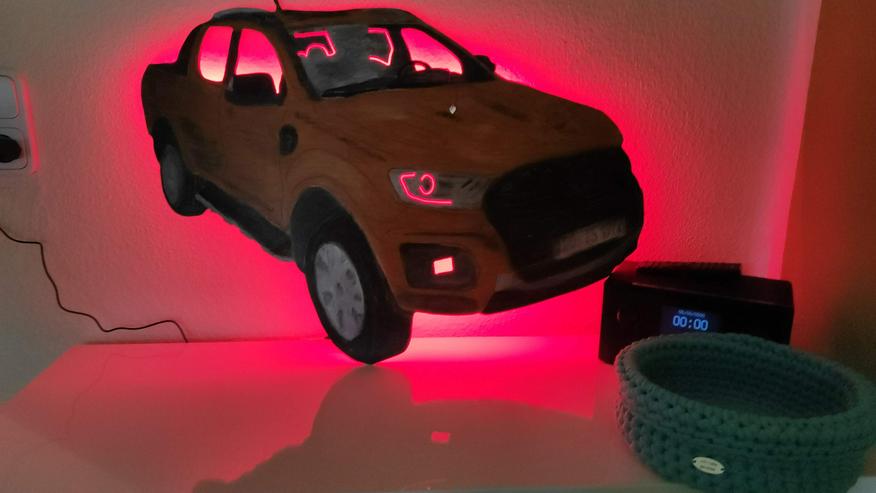 Bild 4: Dein Auto als Wanddeko mit LED Beleuchtung