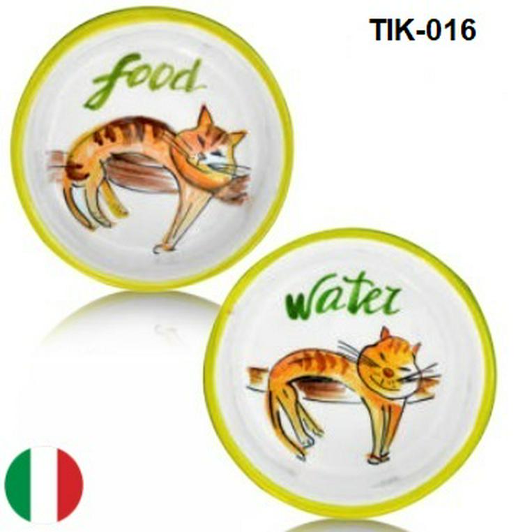 8 verschiedene SETs für Katzen "Futter- und Wassernapf"  HANDBEMALT - Futter, Näpfe & Futterautomaten - Bild 9
