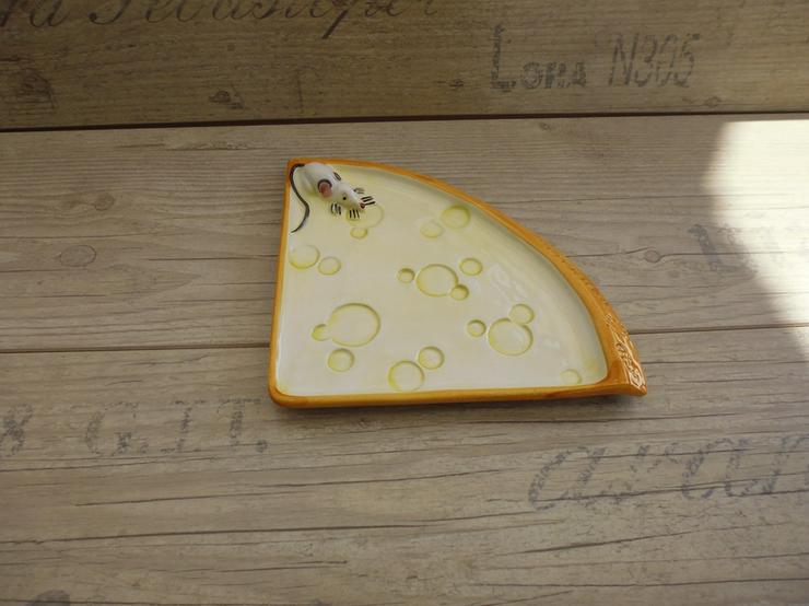 Bild 3: 5x verschiedene Keramik Servier-Platten "Käse" (- 8 EUR)