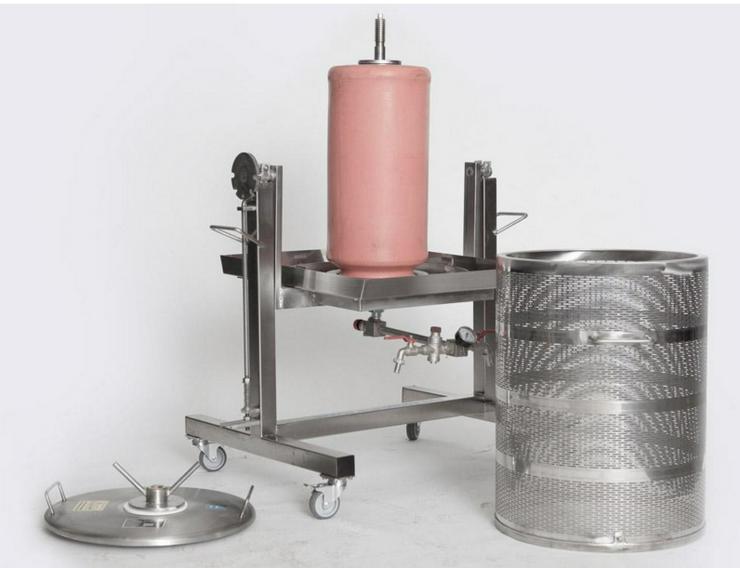 Hydropresse aus Edelstahl (Krenn) 80 Liter Wasserdruckpresse kippbar Wasserpresse, Obstpresse, Apfelpresse - Weitere - Bild 3