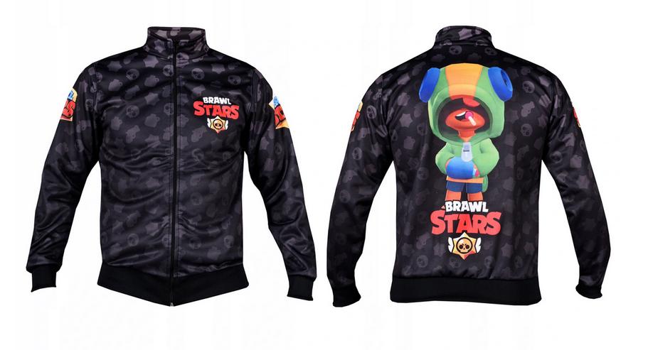 Hoodie Sweatshirt Jacke BRAWL STARS LEON - Größen 134-140 - Bild 8