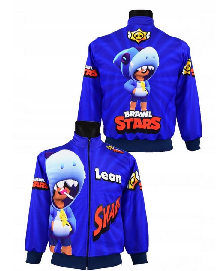 Hoodie Sweatshirt Jacke BRAWL STARS LEON - Größen 134-140 - Bild 11