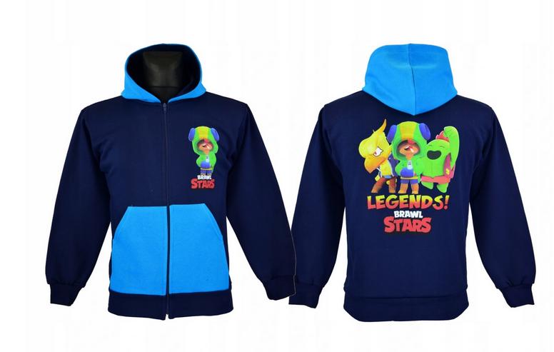 Hoodie Sweatshirt Jacke BRAWL STARS LEON - Größen 134-140 - Bild 13