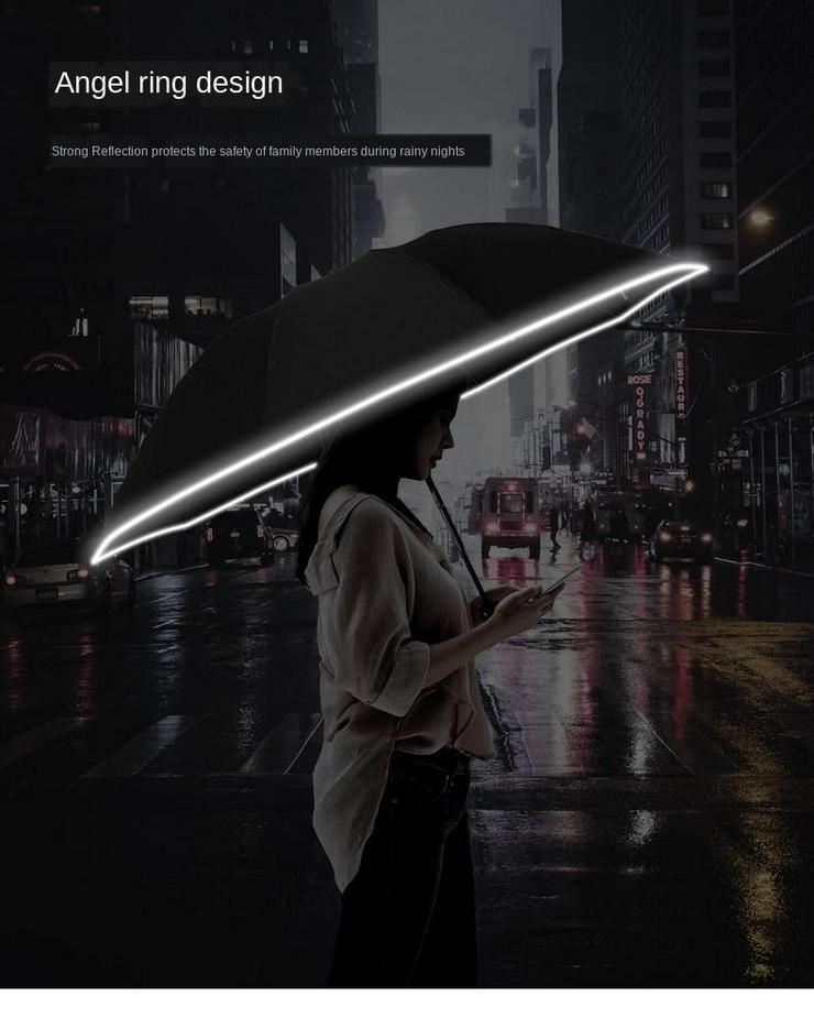 Bild 1: elektrischer Regenschirm mit Licht 