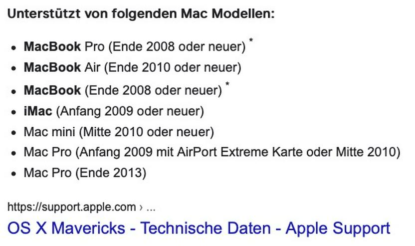 Bild 3: Install MacOS 10.9 Mavericks (Boot- und Installationsstick)
