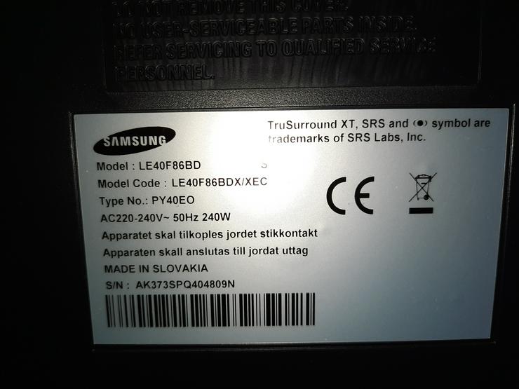 Bild 2: Samsung LE40F86BD LCD Fernseher