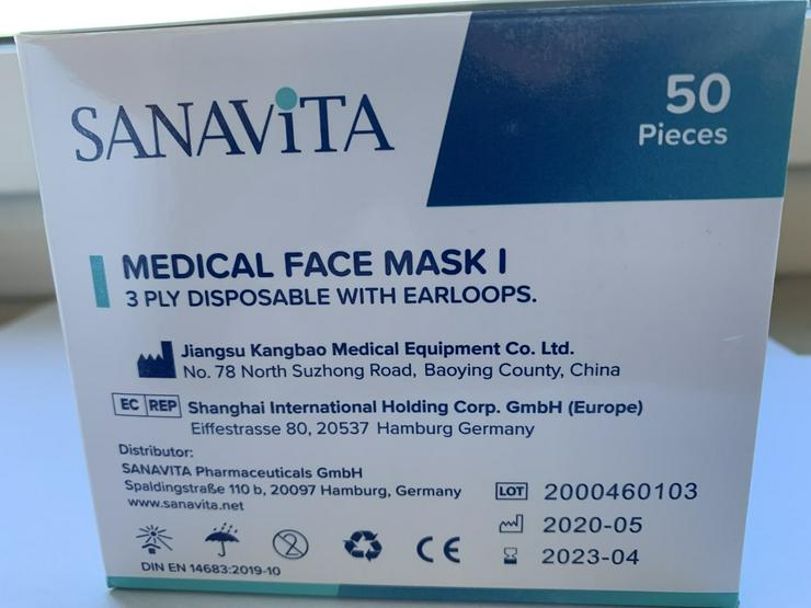 Bild 2: MEDIZINISCHE Masken, 0,25 Euro, erfüllen Anforderungen zur Maskenpflicht