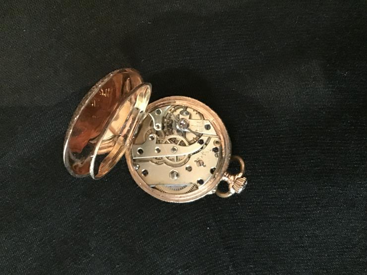 Bild 3: Damen Taschenuhr auch zum umhengen in 585 Gold von 1895