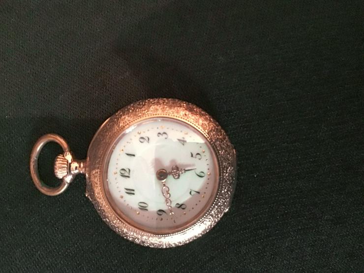 Damen Taschenuhr auch zum umhengen in 585 Gold von 1895