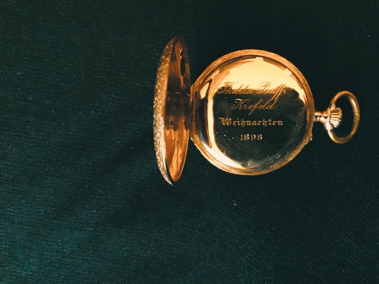Bild 2: Damen Taschenuhr auch zum umhengen in 585 Gold von 1895