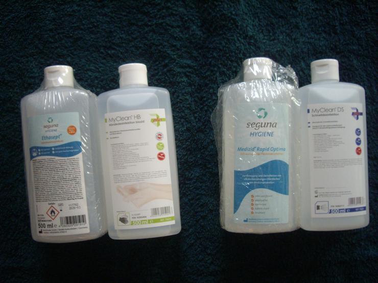 Bild 1: Händedesinfekeonsmittel  500 ml für 7,50 € - oder Flächendesinfekteonsmittel jl Je 500 ml 5 € je 1 Flasche  Original aus dem Sanitätshaus