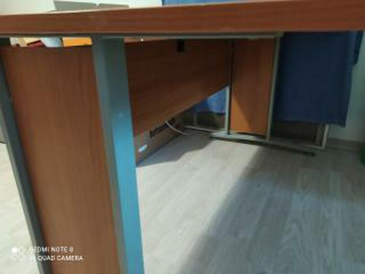 Bürotisch, Schreibtisch, Arbeitstisch mit Schieberschrank - Schreibtische & Computertische - Bild 5