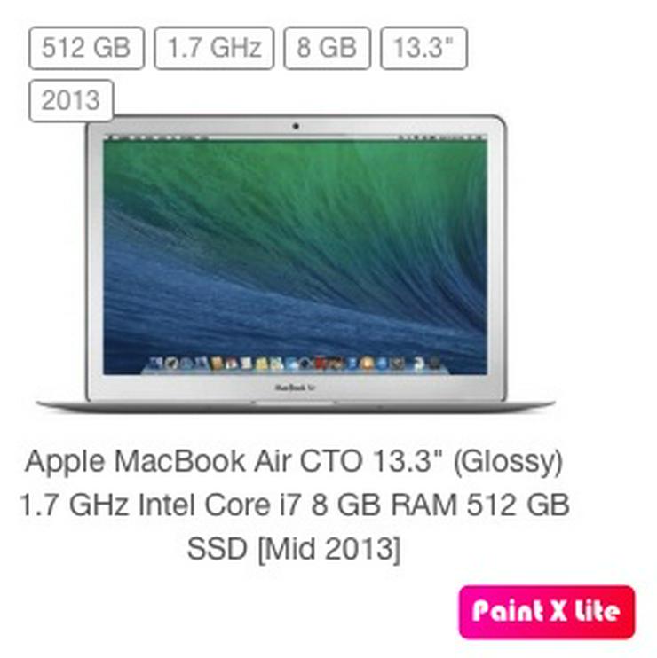 Bild 4: Apple Macbook Air 2013 13,3" 1,7GHz i7 8GB/512GB SSD