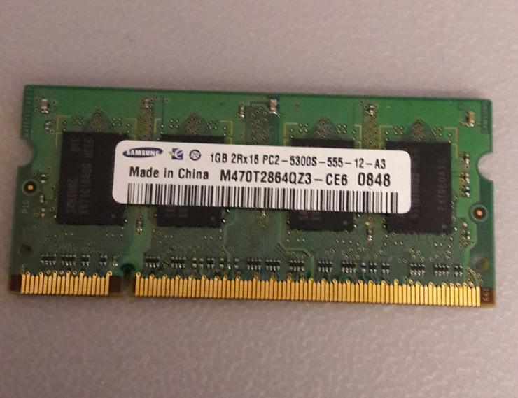 Notebook Speicher 1 GB RAM DDR2  - CPUs, RAM & Zubehör - Bild 1