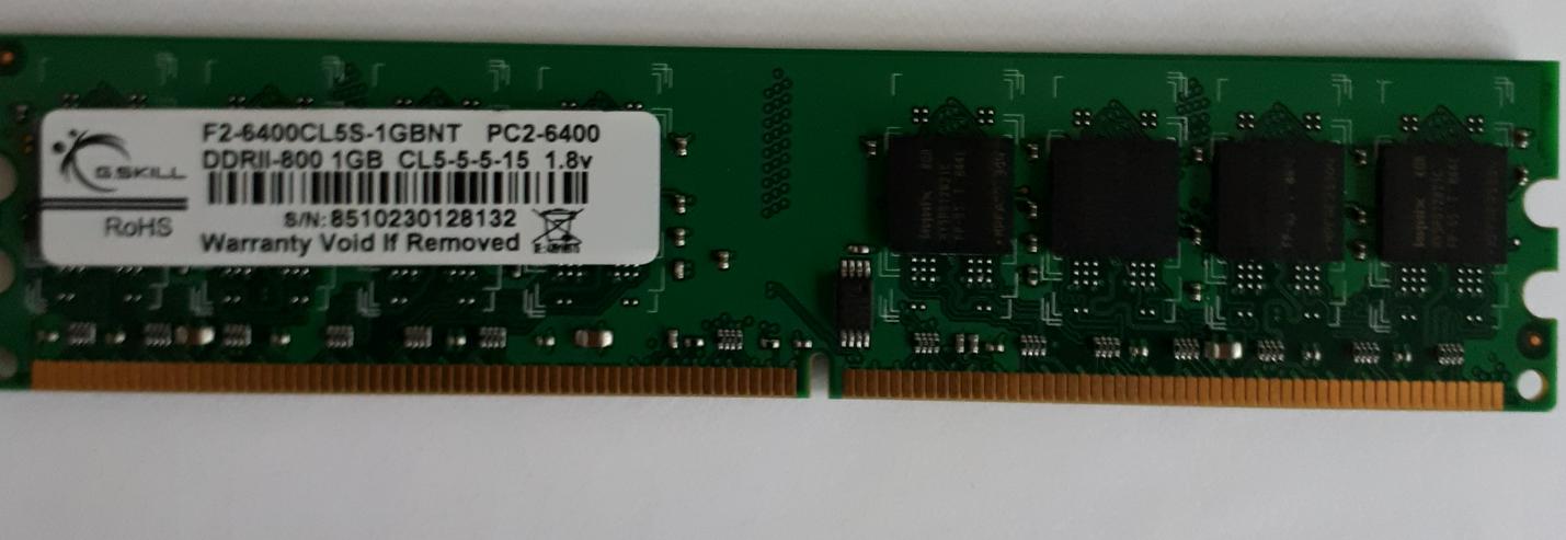Speicher Ram DDR2 1GB - CPUs, RAM & Zubehör - Bild 2