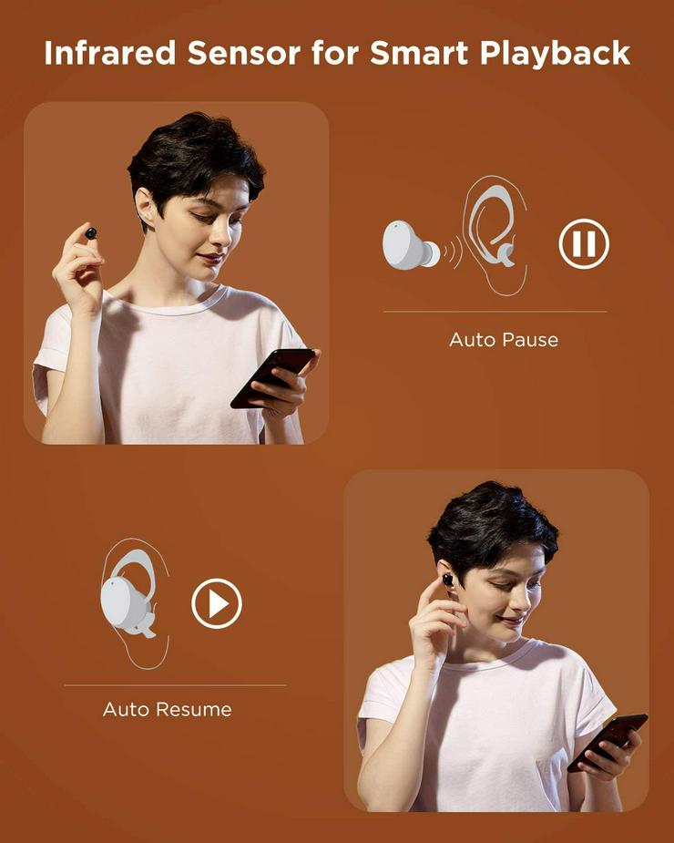 Bild 4: Kabellose Kopfhörer, Bluetooth 5 Wireless Ohrhörer