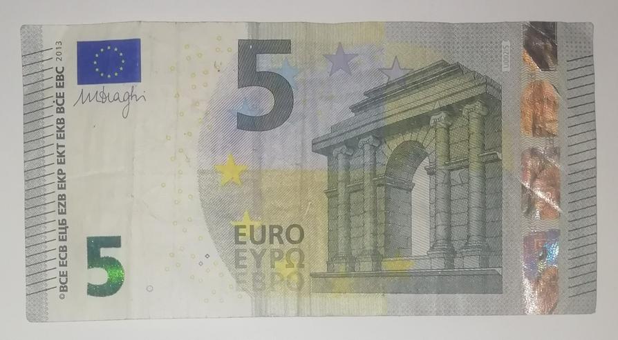 5 Euro Banknote Sehr Seltene Rhythmische Seriennummer