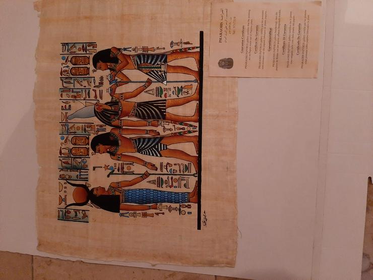 Ägyptische Kunst auf Papyrus Papier - Gemälde & Zeichnungen - Bild 6