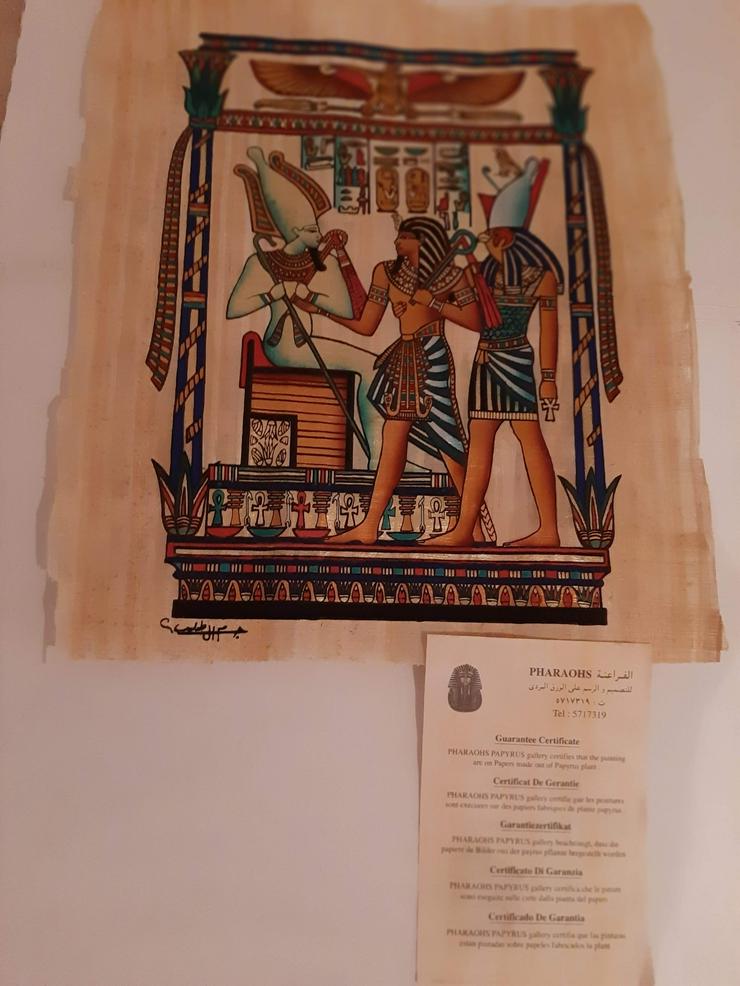 Ägyptische Kunst auf Papyrus Papier - Gemälde & Zeichnungen - Bild 5