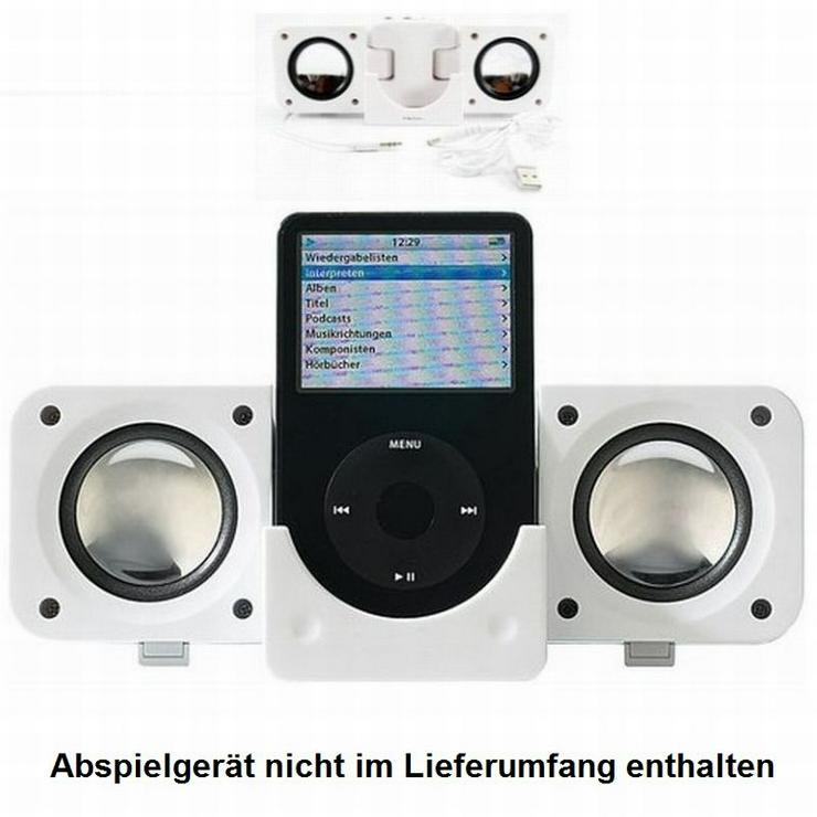Sound Cube DeLuxe KDL-104 mobiler Stereo Aktiv-Lautsprecher