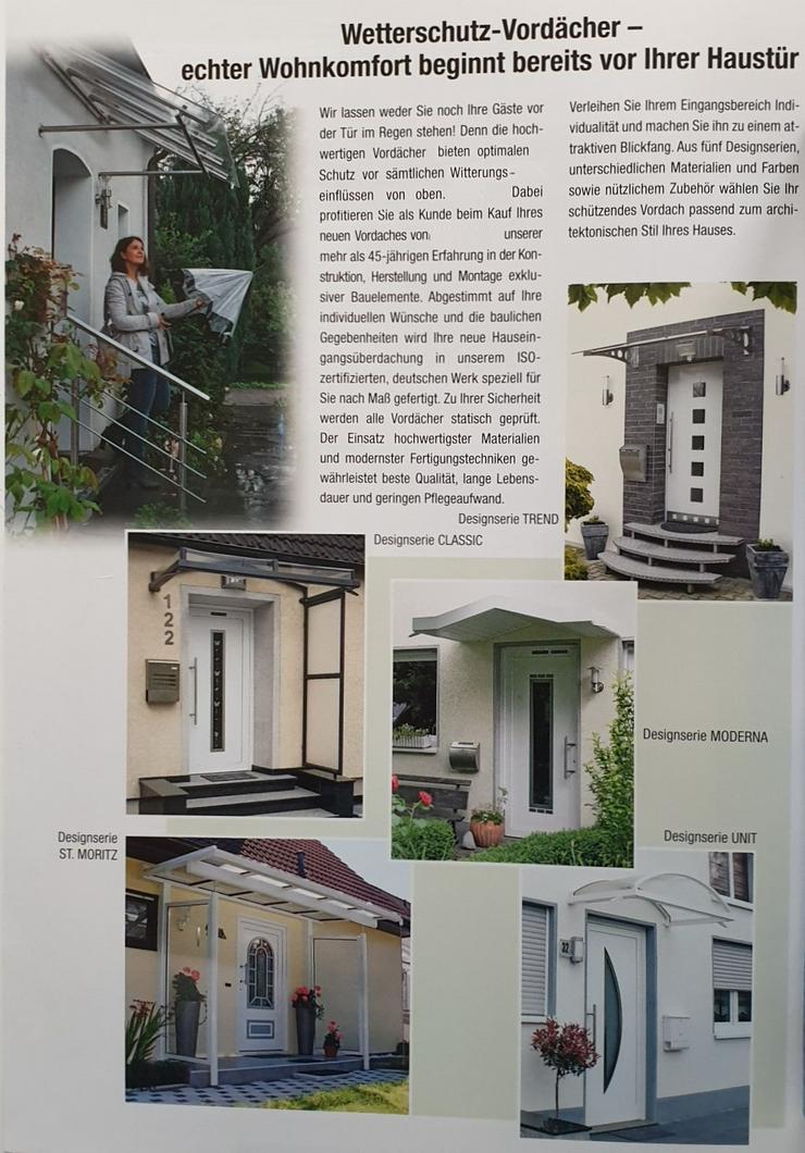 Bild 2: Vordach / Wetterschutzelemente für Hauseingang aus dt. Produktion