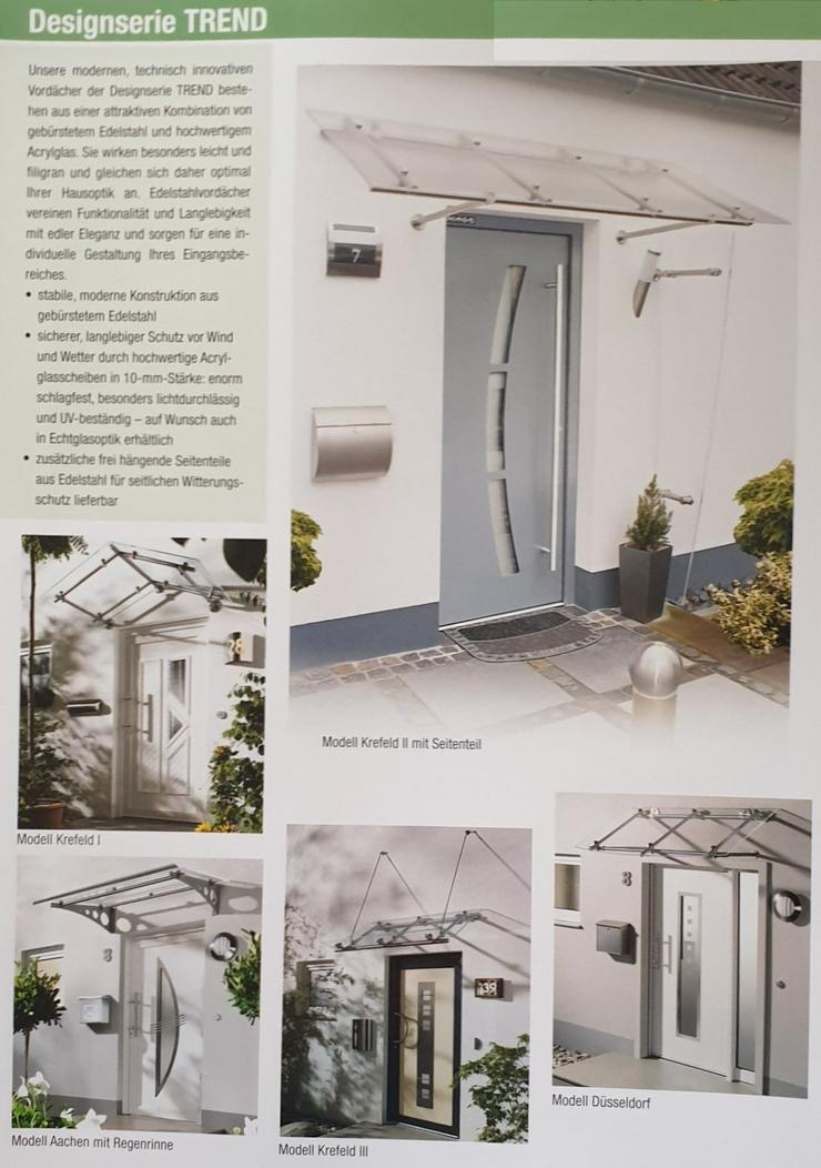 Bild 8: Vordach / Wetterschutzelemente für Hauseingang aus dt. Produktion