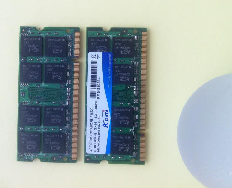 Laptop Speicher 2GB DDR2 - CPUs, RAM & Zubehör - Bild 2