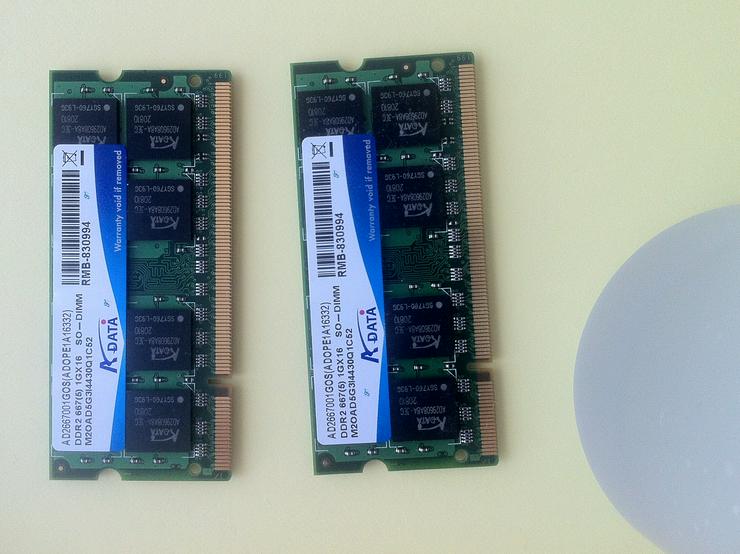 Laptop Speicher 2GB DDR2 - CPUs, RAM & Zubehör - Bild 3