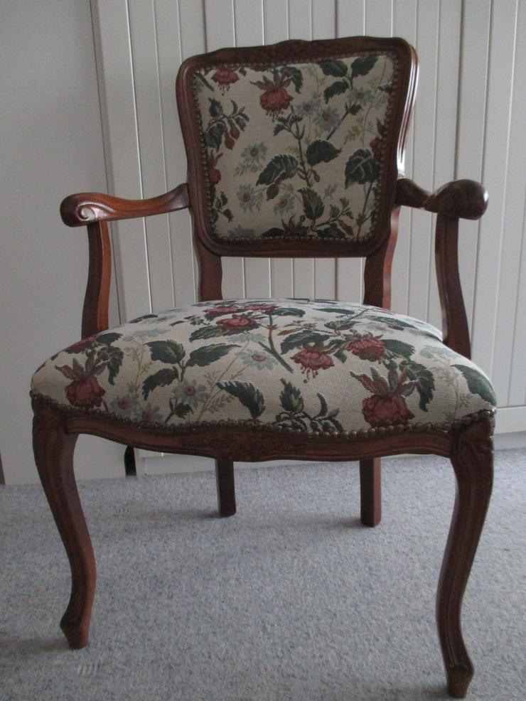 Gobelin Armlehnstuhl im Chippendale-Style neuwertig - Sofas & Sitzmöbel - Bild 1