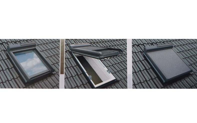 Bild 9: Dachfenster mit ALU-Rollladen Vollkunststoff-Dachfenster mit Dachfensterrollladen aus dt. Produktion