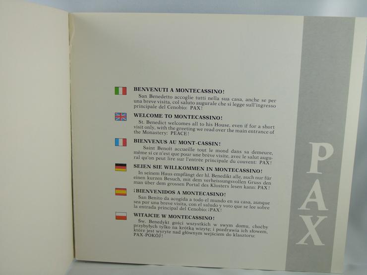 Bild 3: Montecassino  Kloster Buch 1989 / 6 Sprachig