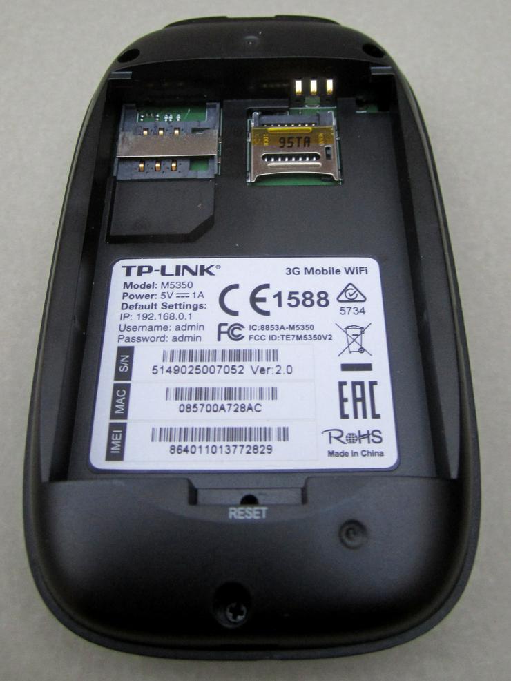 Bild 6: TP-LINK Mobiler Router M 5350 Ver 2.0 WIFI WLAN M5350