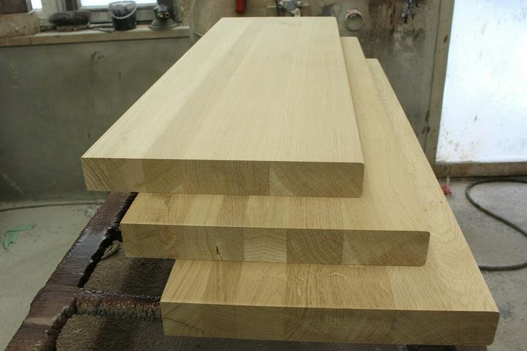 Bild 4: HOLZTREPPENSTUFEN MASSIVSTUFEN EICHENHOLZ BEIZE UNBEMALT 100x28x4cm