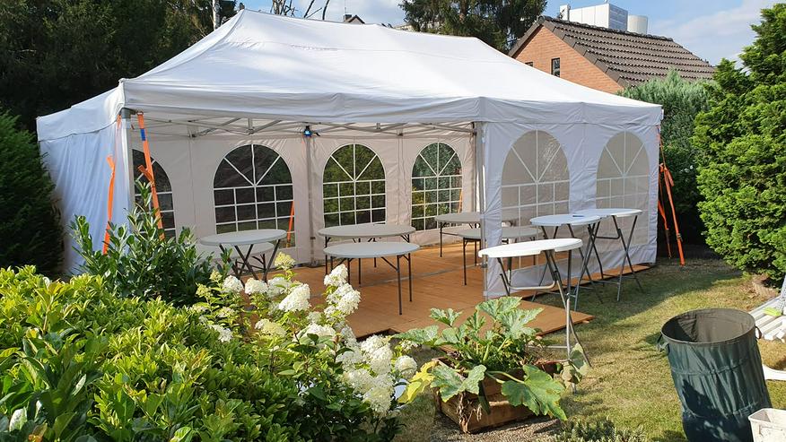 Bild 2: Partyzelt, Event Pavillon Zelte inkl. Zeltboden Tische Stühle Hussen mieten KOMPLETT ANGEBOT