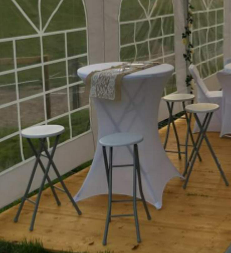 Bild 3: Partyzelt Pavillon Zelte Tische Stühle Hussen mieten für Hochzeit KOMPLETT ANGEBOT