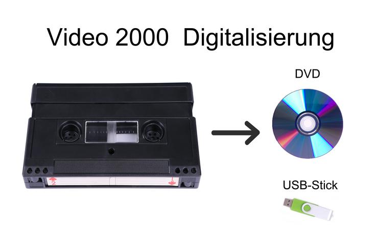 Video 2000 Kassetten Digitalisierung Kopieren auf DVD / USB-Stick