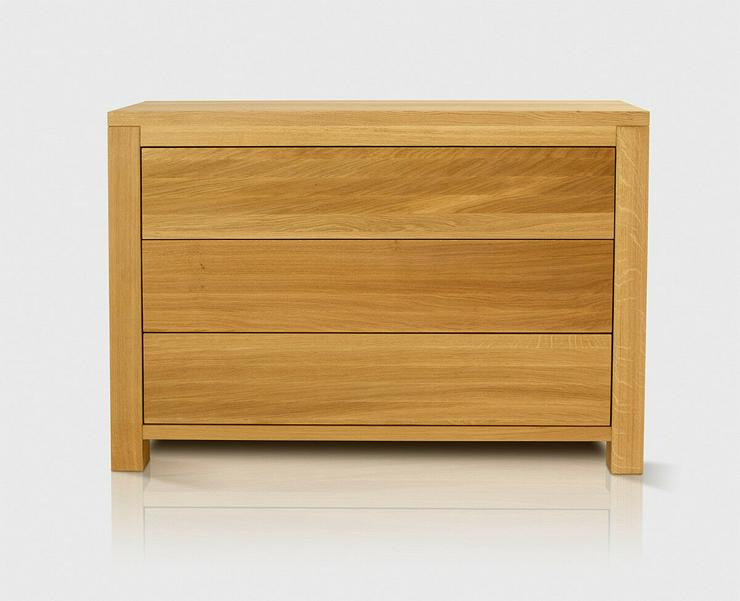 VERA KOMMODE MIT SCHUBLADEN EICHENHOLZ MASSIVHOLZMÖBEL HOLZSCHRANK 110x78x40cm - Kommoden - Bild 2