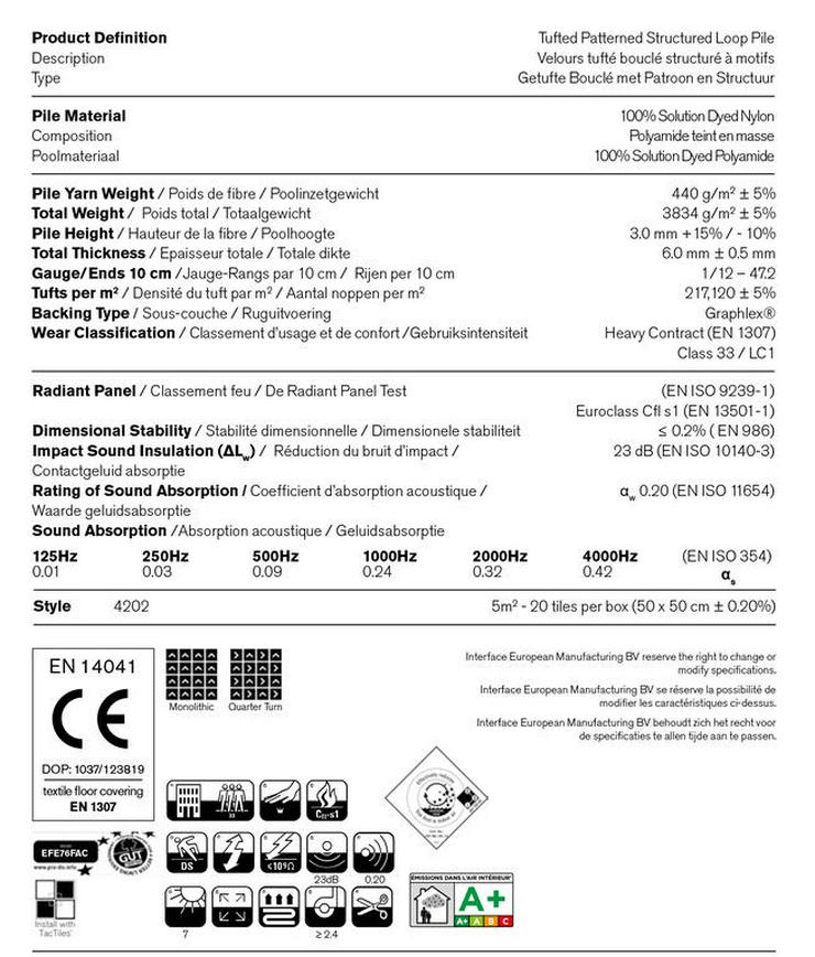 Starke Teppichfliesen von Interface mit Streifenmuster - Teppiche - Bild 3