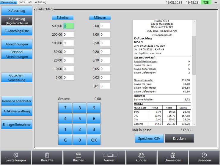 Lieferservice / Bringdienst TSE Kassensoftware Superpos für Kassensysteme / Laptops - Weitere - Bild 6