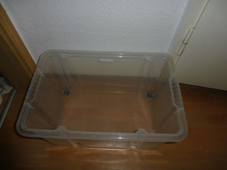 Bild 1: Aufbewahrungskiste/ Kristallbox transparent ca. 30 Liter