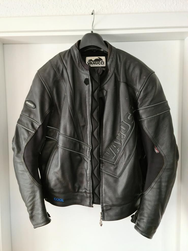 gut erhaltene Herren-Motorrad- Lederjacke von Vanucci - Weitere - Bild 1