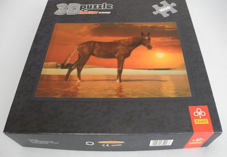  3D Puzzle, Pferd vor Sonnenuntergang, 1000 Teile