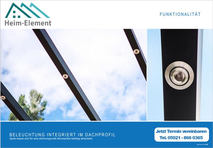 Terrassendach, Neu, Aluminium inkl. Fertigung & Montage / Hannover + 100km - Reparaturen & Handwerker - Bild 5